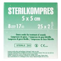 Sterilkompres  5x5cm steril.Batist 100ks