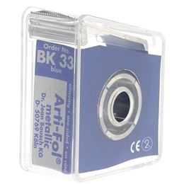 Artikulační fólie 1-str.modrá BK33 22mm/20m 12µ