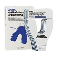Artikulační papír Hanel tvar U, modrý, 40µ