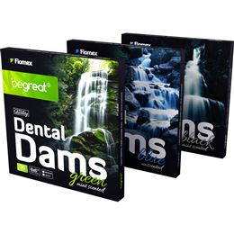 Dental Dam BeGreat modrý std 36ks, (medium 0,18mm)