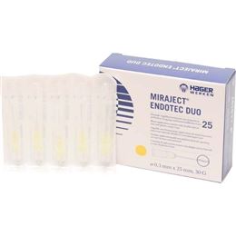Miraject Endotec Duo, 30G průměr 0,30mm, žlutá