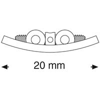 Šroub vějířový symetrický do dolní čelisti 20 mm 1 ks