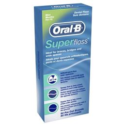 Oral-B SuperFloss stříhané pásky 50 ks